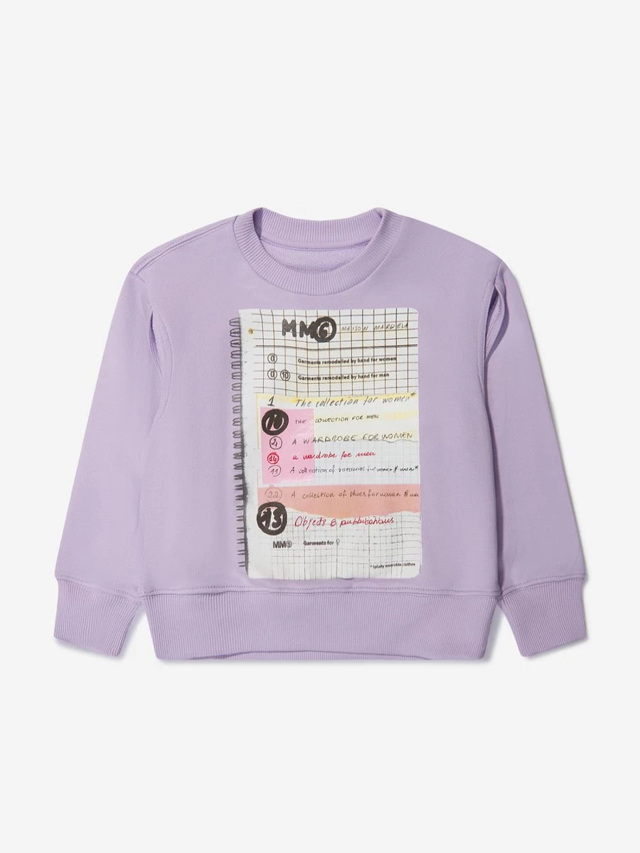 MM6 Maison Margiela Girls' Cotton Sweatshirt - Unisex Style Comfort Fit