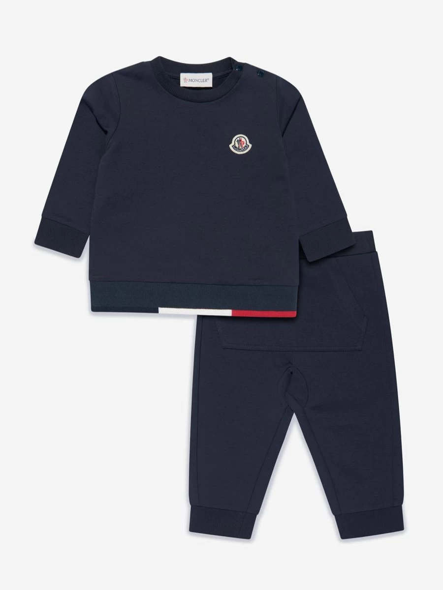 Moncler Enfant Baby Boys Navy Logo Tracksuit - Stylish & Comfortable Outfit
