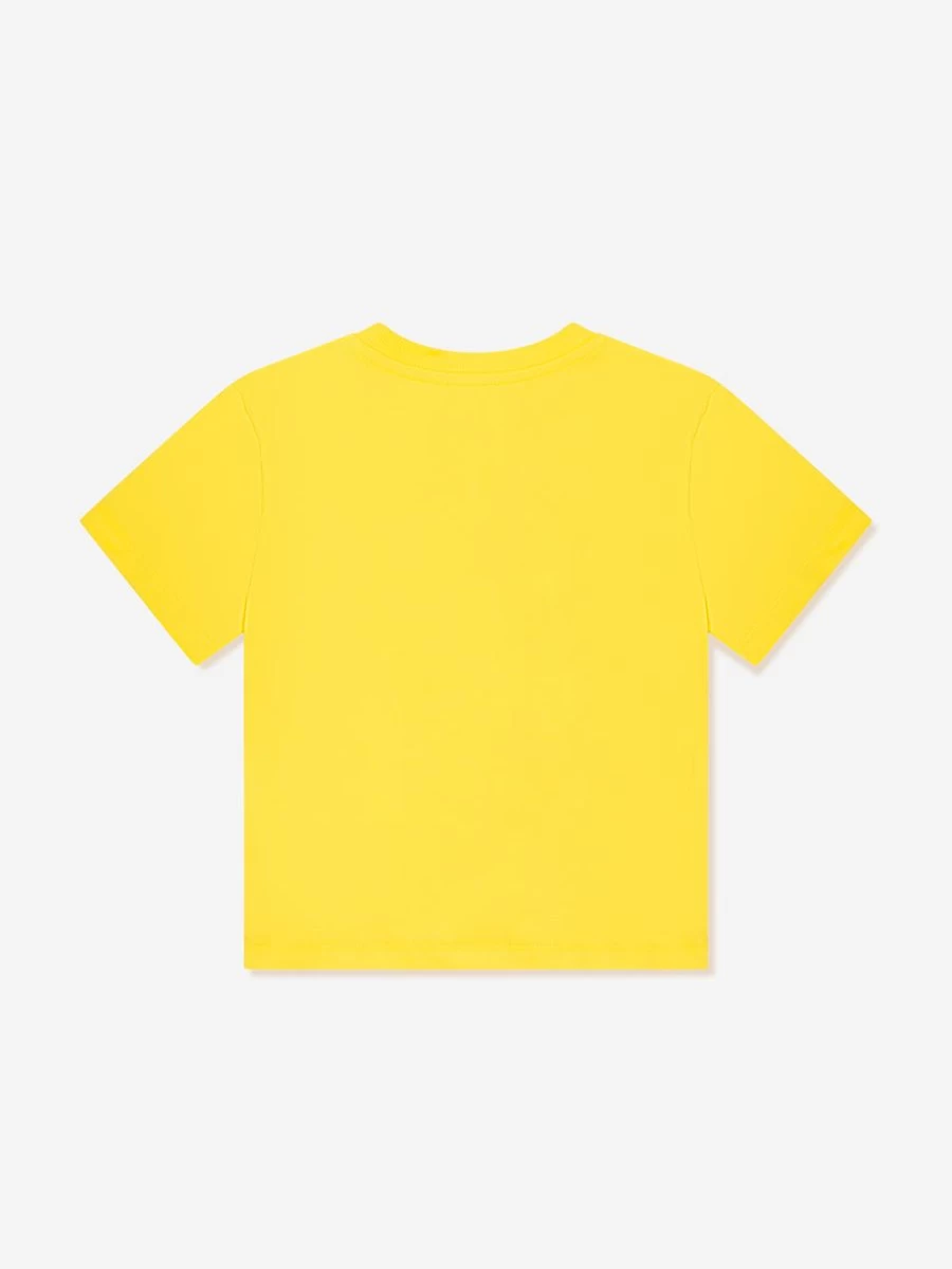 Moschino Kids Yellow Teddy Bear Print T-Shirt for Teens