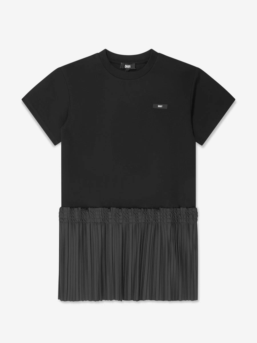 DKNY Black Milano Dress for Teen Girls - Stylish & Trendy Outfit