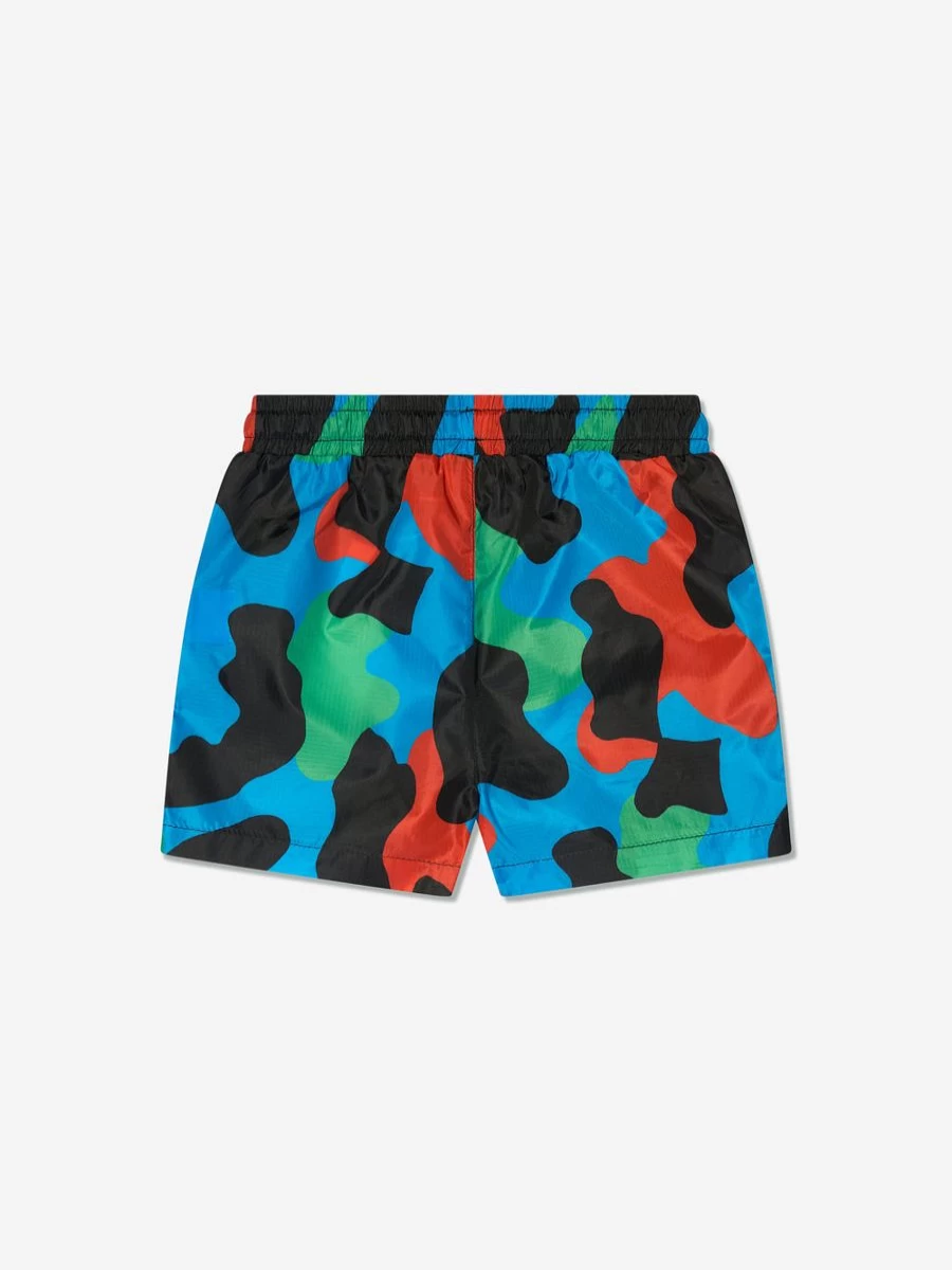 Stella McCartney Kids Teen Multicolored Patterned Swim Shorts for Boys