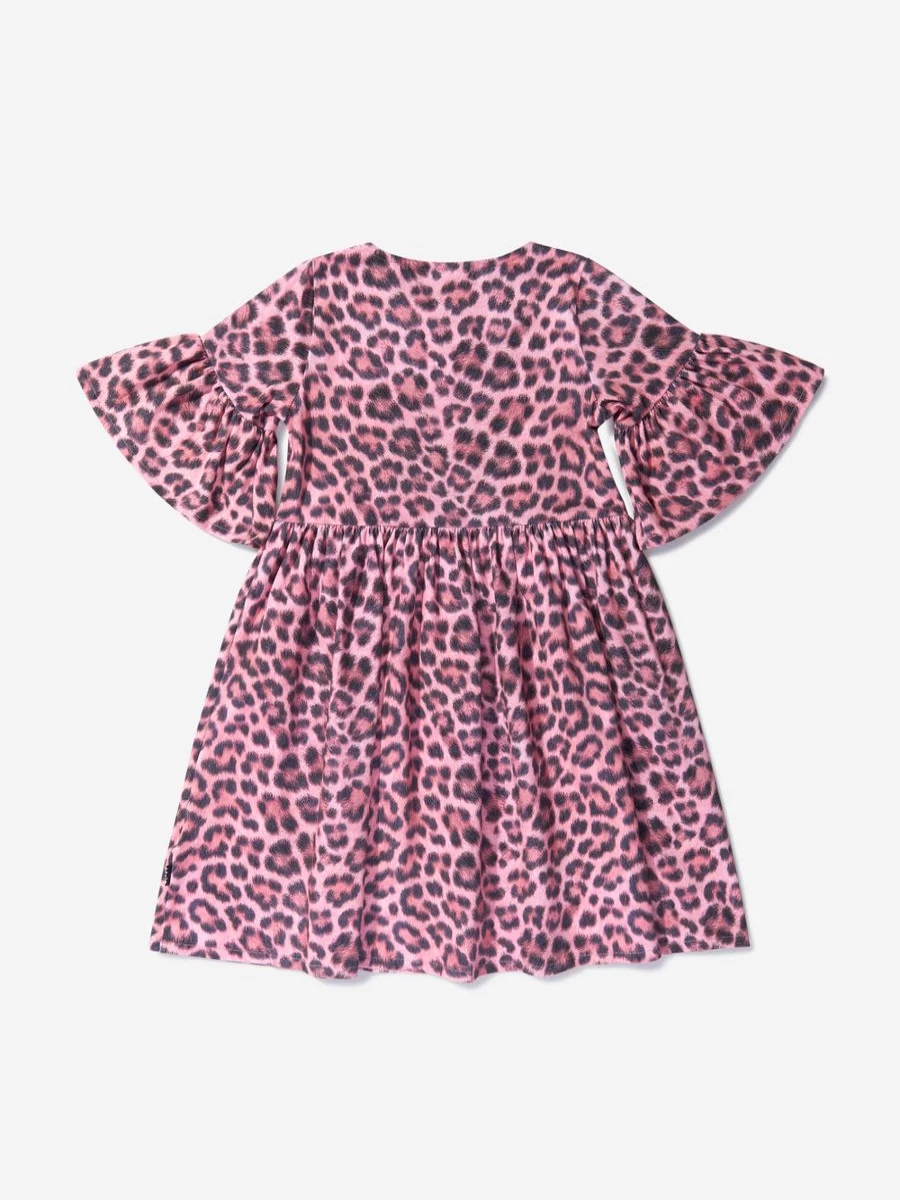 Molo Teen Girls Organic Cotton Rose & Jaguar Print Dress