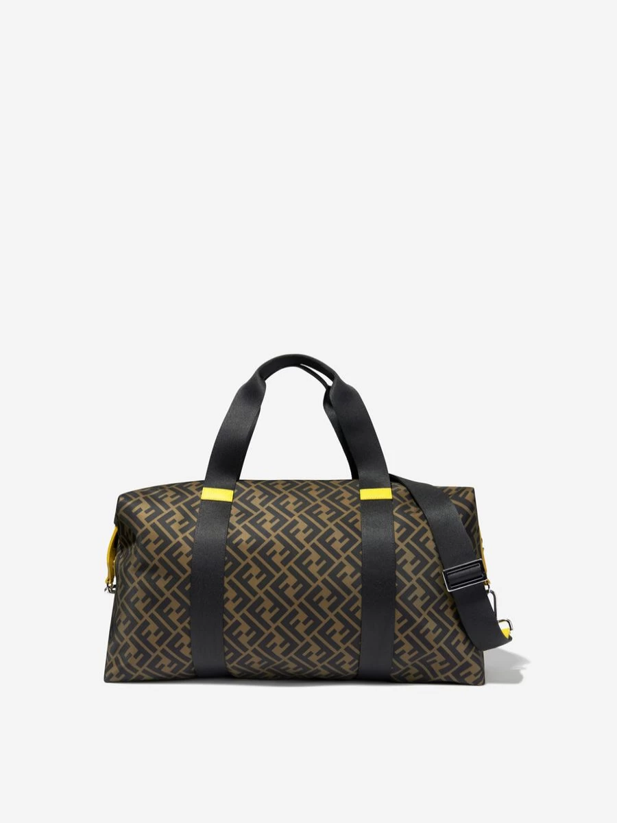 Fendi Kids Girls FF Logo Brown Gym Bag | Stylish Backpack for Kids